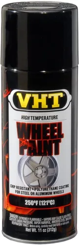 VHT - Lata de pintura para ruedas. Negro brillante
