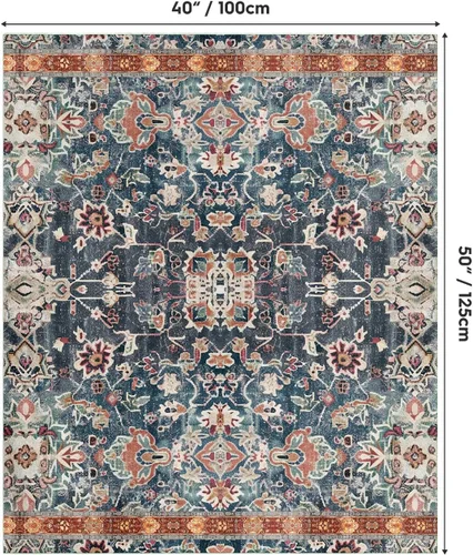 Miniatura 6 de Horaldaily Manta de estilo bohemio, vintage, rústica, de pelo sintético, suave y mullida, acogedora para sofá, cama, descanso, regalo ideal