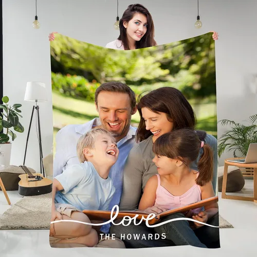 IEK Mantas personalizadas con fotos, texto, manta personalizada con imagen, manta personalizada para hermana, manta de fotos personalizada con mis