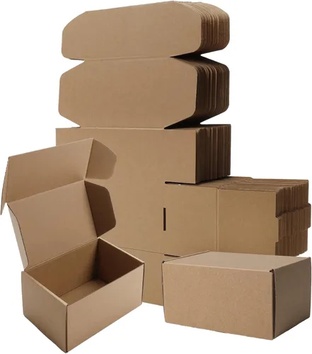 Miniatura 17 de BIOBROWN Cajas de cartón corrugado de 6 x 4 x 3 pulgadas, paquete de 50 cajas pequeñas para embalaje, cajas de envío para pequeñas empresas, negras