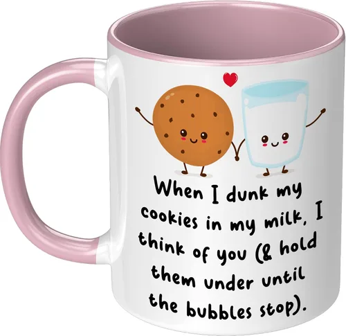 Miniatura 11 de When I Dunk My Cookies In My Milk I Think Of You - Novelty Coffee Mug White and Many Cute Colors - Funny Gift for Birthday Christmas Thanksgiving