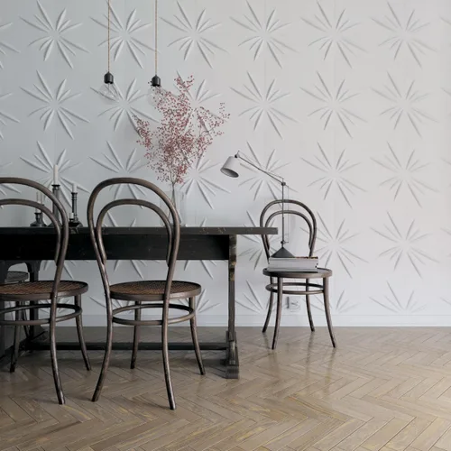 Miniatura 11 de Ekena Millwork WP20X20INWH 19 5/8 pulgadas de ancho x 19 5/8 pulgadas de alto Inula EnduraWall Decorativo 3D Panel de Pared Cubre 2.67 pies cuadrados