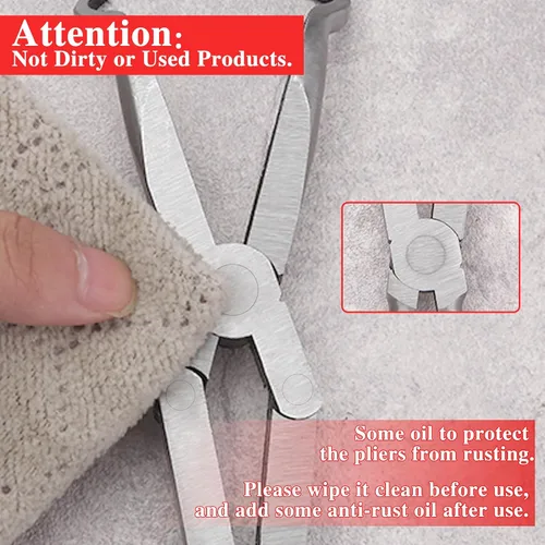 Miniatura 6 de Alicates de Punta Curva con Pivote XL de Alcance Largo de 13 Pulgadas con Mandíbula Dentada para Espacios Difíciles de Alcanzar