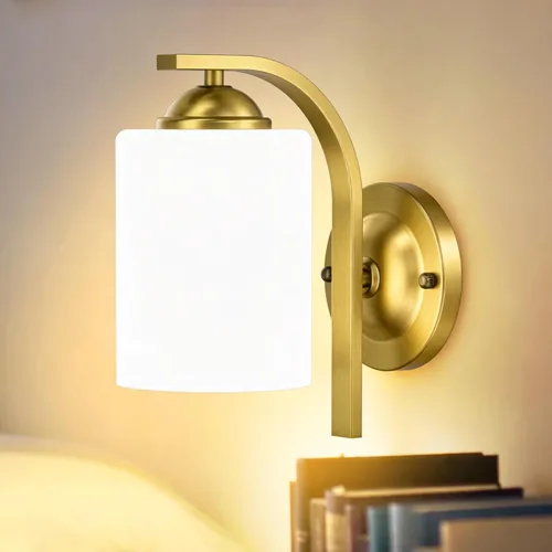 Miniatura 19 de Lámparas de Aplique de Pared para Dormitorio Baño, Iluminación Moderna de Tocador, Linternas de Montaje en Pared de Granja en Negro Mate