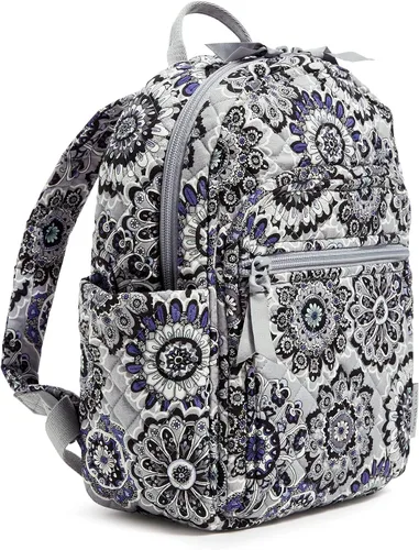 Miniatura 2 de Mochila pequeña de algodón para mujer, Medallón Tranquil - Algodón Reciclado