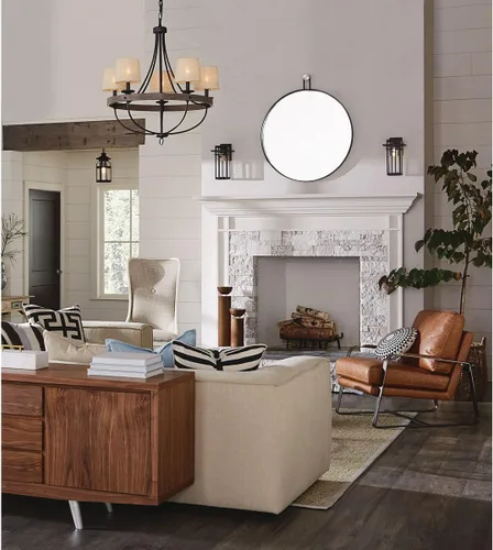 Miniatura 8 de Progress Lighting Boxwood Collection - Farol de pared pequeña de cristal transparente con semillas Craftsman, para exteriores, bronce antiguo, 11.75
