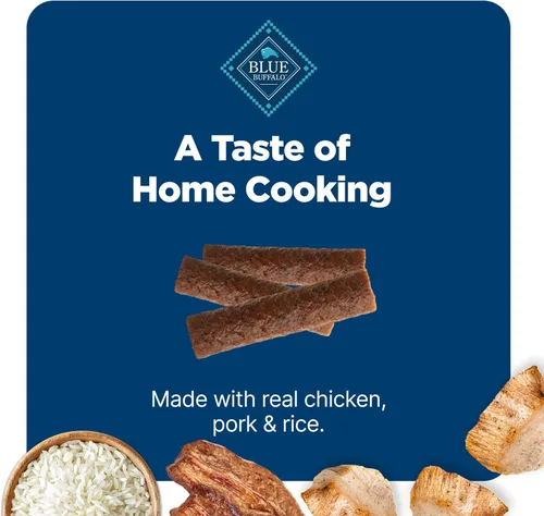 Miniatura 6 de Blue Buffalo Nudges Homestyle - Golosinas naturales para perros con pollo y cerdo, bolsa de 18 onzas