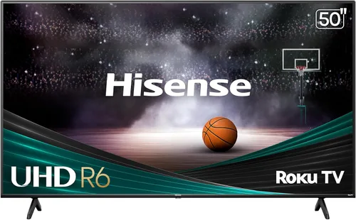 Hisense Smart Roku TV Class R6 Series 4K UHD de 50 pulgadas con compatibilidad con Alexa, Dolby Vision HDR, sonido DTS Studio, modo de juego