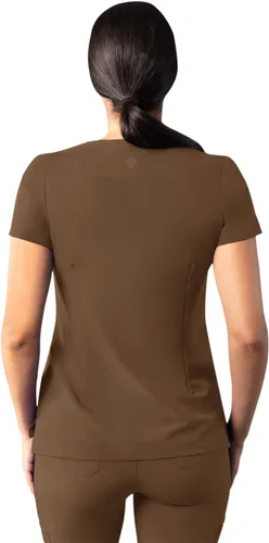 Miniatura 2 de Adar Addition - Ropa quirúrgica para mujer, moderna camiseta médica con cuello en V