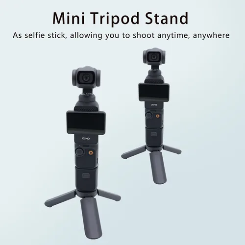 Miniatura 3 de Mini trípode para DJI Osmo Pocket 3, para bolsillo 3 cardán cámara trípodes soporte de escritorio