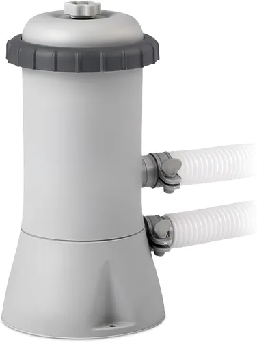 Bomba con cartucho filtrante Intex Krystal Clear para piscinas montables, ritmo de flujo de 1000 GPH, 110 V a 120 V con interruptor GFCI