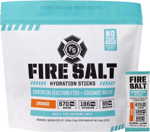 Miniatura 9 de Fire Science - Barras de hidratación con sal de fuego, electrolitos y agua de coco, mezcla de bebida de hidratación con magnesio, potasio y sodio