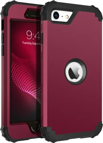 Miniatura 21 de BENTOBEN Funda para iPhone SE 2022 y iPhone SE 2020, resistente 3 en 1, cuerpo completo, resistente, a prueba de golpes, híbrida de policarbonato