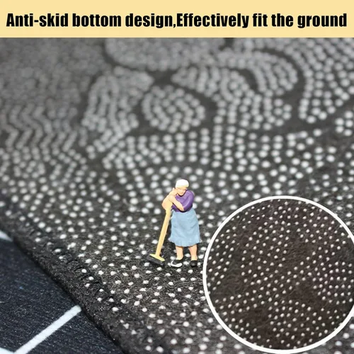 Miniatura 5 de Tapete grande de juego para el aeropuerto para jugar con autos pequeños, alfombra educativa de tráfico por carretera, divertida alfombra
