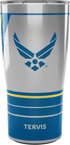 Miniatura 14 de Tervis Vaso aislado de doble pared Air Force Forever Proud fabricado en Estados Unidos mantiene las bebidas frías y calientes, 16 onzas, clásico