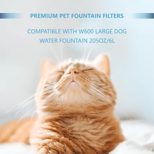 Miniatura 3 de Filtros de repuesto de carbón para fuente de gato compatibles con fuente de agua para perros grandes W600, dispensador automático de agua