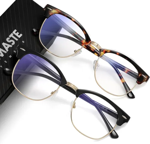 Miniatura 44 de Gafas de Luz Azul para Mujer/Hombre Gafas de Computadora de Luz Azul para Mujeres/Hombres A04-cristal marco plateado