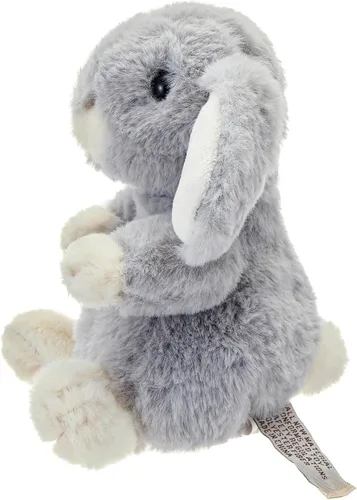 Miniatura 3 de DILLY DUDU Peluche de conejo/conejo gris, juguete de peluche, regalos para niños (6 pulgadas)