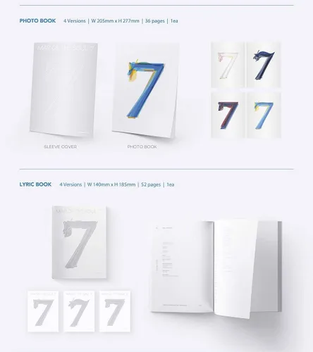 Miniatura 3 de Bighit Ent BTS BANGTAN BOYS - MAPA DEL ALMA : 7 [ver.4] Álbum+Póster plegado+Juego de tarjetas fotográficas adicionales
