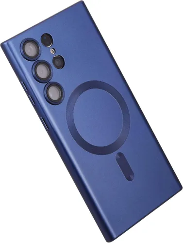 Miniatura 69 de Funda magnética para Samsung Galaxy S22 Ultra, silicona suave, delgada, antiarañazos, con protección de cámara, compatible con MagSafe, color negro