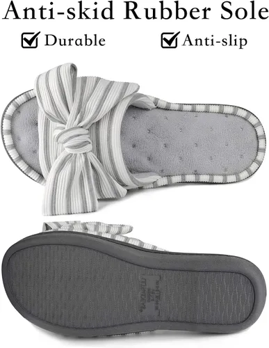 Miniatura 8 de ULTRAIDEAS - Pantuflas deslizantes de espuma viscoelástica para mujer Eurytides