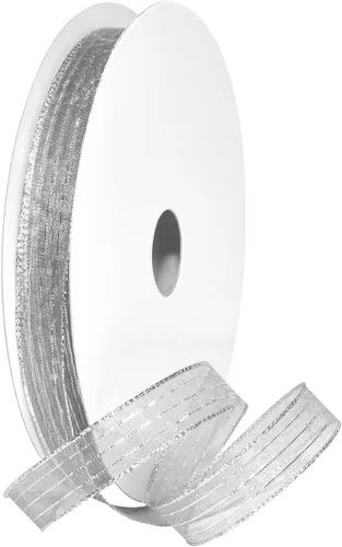 Miniatura 24 de Morex Ribbon Harmony Metallic, envoltura de regalos, decoración de boda, lazos, brillo brillante, 5/8" x 50 yardas, aguamarina