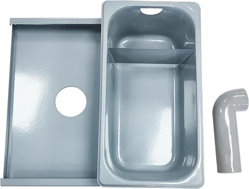 Caja de grasa para ventilador de campana de toldo de restaurante | Accesorios de campana de acero inoxidable para restaurantes | Bandeja de goteo de
