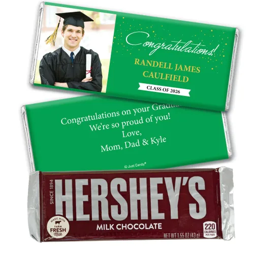 Miniatura 20 de Barras de caramelo envueltas con foto, regalos de fiesta de graduación personalizados de 12 quilates, felicitaciones (12 unidades), color azul bebé