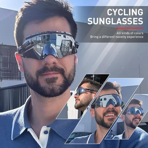 Miniatura 2 de KAPVOE Gafas de Ciclismo Gafas de Sol para Bicicleta de Montaña MTB Gafas Protectoras de Motocicleta a Prueba de Viento Hombres Mujeres Triatlón