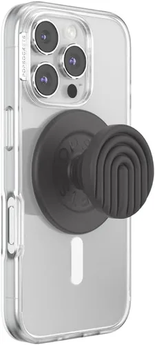 Miniatura 13 de PopSockets Agarre para teléfono con soporte expandible, agarre adhesivo, color negro