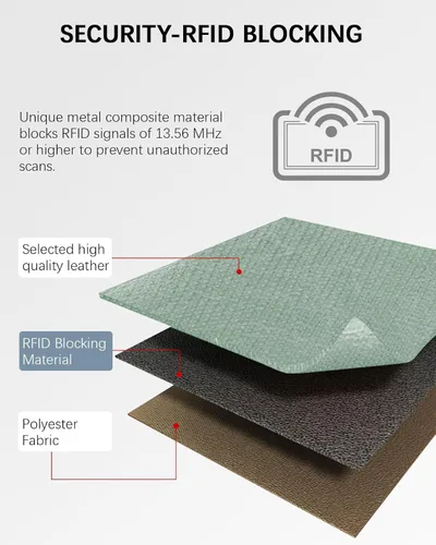 Miniatura 5 de BOSTANTEN Tarjetero para tarjetas de crédito para mujer, billetera de piel RFID, pequeña cartera delgada con llavero con ventana de identificación