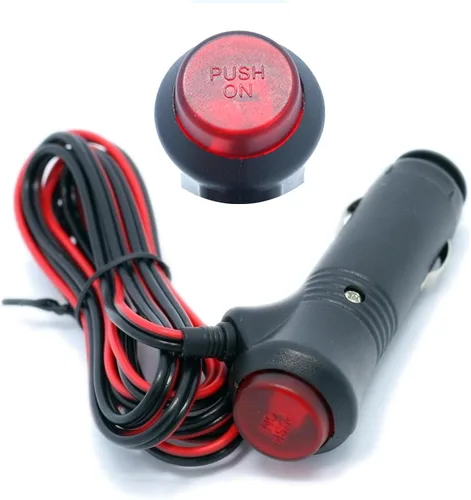 Miniatura 11 de Enchufe de encendedor de cigarrillos de 12 V con interruptor de encendido y apagado, repuesto de enchufe de encendedor de cigarrillos resistente