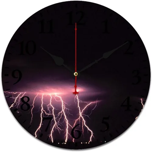 Miniatura 11 de Reloj de pared Monument Valley - Reloj de pared redondo de madera rústica, silencioso y sin tictac, Arizona Rock Red Southwest Tourism Relojes
