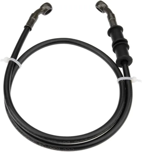 Miniatura 9 de Línea hidráulica de freno para motocicleta, 60 cm / 23.6 pulgadas, manguera de aceite de embrague trenzada, manguera de freno inoxidable de repuesto