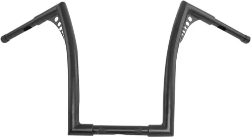 Miniatura 20 de XFMT - Manubrio de motocicleta color negro de 10" de elevación Batwing APE con colgadores de 1-1/4" para Harley Sportster XL Softail Dyna Road King