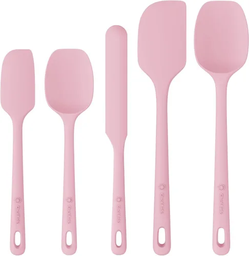 Miniatura 28 de ChefAide - Juego de 4 espátulas de silicona, espátulas de goma de grado alimenticio, con mango fuerte y agarre ergonómico, resistentes al calor