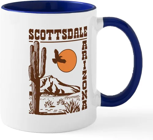 Miniatura 10 de CafePress Scottsdale Arizona - Taza de café de cerámica (11 oz), 11.0 fl oz Blanco - Taza Scottsdale Arizona