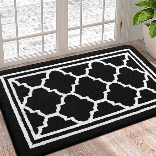 Miniatura 17 de Buganda Alfombra para Puerta Interior, Felpudo Resistente a la Suciedad y Absorbente, Antideslizante, Alfombras de Perfil Bajo para Entrada Marrón