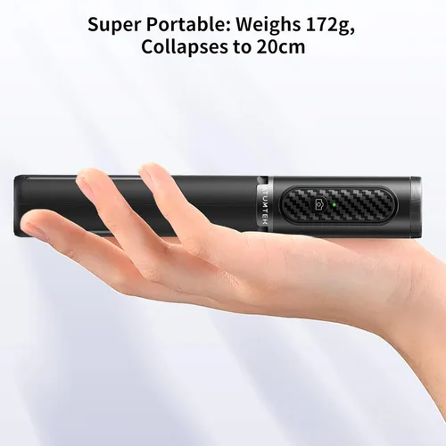 Miniatura 5 de ATUMTEK Palo de Selfie Trípode, trípode extensible 3 en 1 de aluminio para teléfono con control remoto Bluetooth desmontable, compatible con iPhone