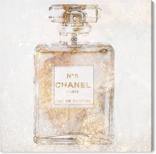 Oliver Gal 'Parfum Glimmer' The Fashion Wall Art Decor Collection Modern Premium - Lienzo impreso 2-Rosa pastel