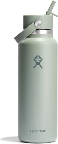 Miniatura 84 de Hydro Flask Botella de agua – Acero inoxidable aislado – Tapa flexible con popote de boca ancha, antiderrames, a prueba de fugas y recargable en 32