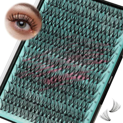 Miniatura 34 de Kit de Extensión de Pestañas, Kit de Racimos de Pestañas DIY 168Pcs con Pegamento de Unión y Sello Impermeable, Removedor de Pestañas para Kit