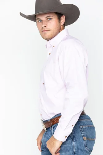 Miniatura 3 de ARIAT Camisa de rayas Pro Series Dayne Mini Stripe para hombre, Taeger - Pala francesa