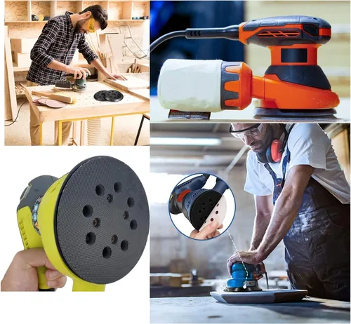Miniatura 6 de Almohadilla de lijadora de 5 pulgadas de repuesto para Ryobi #300527002, almohadilla de respaldo de lijadora de gancho y bucle compatible