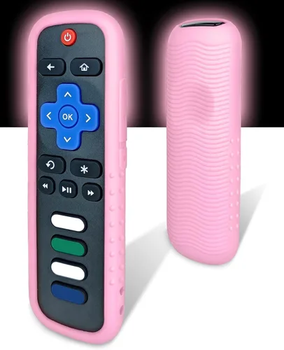 Miniatura 13 de Funda protectora para control remoto Roku, material de silicona respetuoso con el medio ambiente, a prueba de caídas, a prueba de polvo, lavable