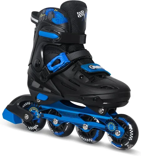 Nattork Patines en línea ajustables para niños con ruedas iluminadas para niños y niñas - Decoraciones de autos de carreras geniales para interiores