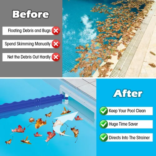 Miniatura 5 de Hydream Recolector de desechos de piscina, eliminación de hojas de piscina y desechos de plástico, hojas flotantes de desechos superficiales, Azul