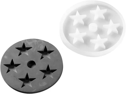 Miniatura 9 de Moldes de posavasos de silicona, posavasos para moldes de silicona de cemento para hacer manualidades
