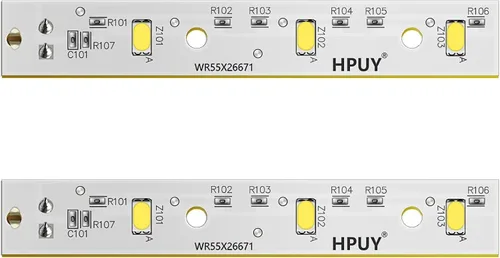 Miniatura 9 de WR55X26679 Placa de luz LED para reemplazo de luz LED de refrigerador GE y reemplazo de luz LED del congelador Ge Reemplaza PS11767930 AP6035586