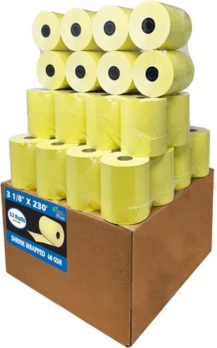 Miniatura 8 de (10 Rolls) 3 1/8 x 230 thermal paper square POS cash register thermal receipt paper rolls bpa free BuyRegisterRolls
